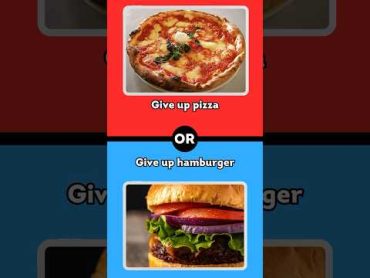 What would you rather? quizgames quizzing quiztime food wouldyourather