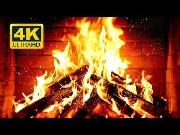 🔥 Cozy Fireplace 4K (12 HOURS). Fireplace with Crackling Fire Sounds. Crackling Fireplace 4K