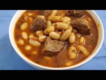 طريقة طبخ يخنة الفاصوليا البيضاء باللحمة Best white beans (Cannellini) beef stew