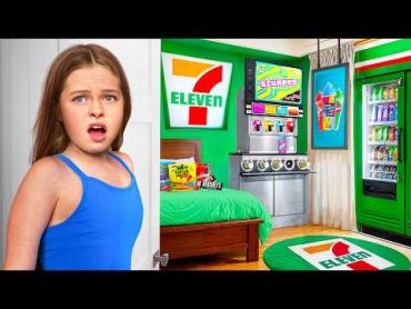 I Built a SECRET 711 in My Daughter&39;s Room and Hid It From Her