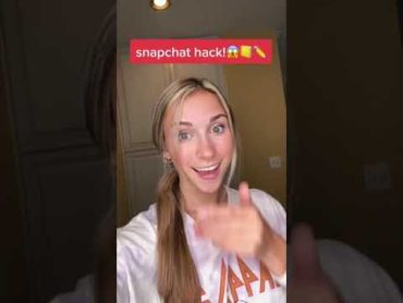 CRAZY snapchat hack!!😱📒 ✏️ shorts