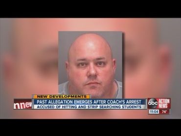 Coach charged with hitting naked teens