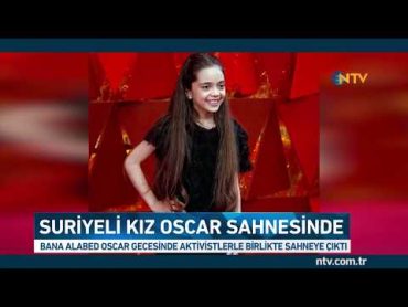 Suriyeli kız Oscar sahnesinde