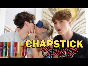 Chapstick Challenge as a THROUPLE WITH GIRL "KISSING ON CAMERA"💄👨‍❤️‍💋‍👨  Svandylove love