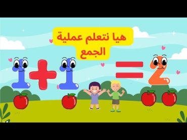 Basic Math Addition For Kids   Educational Video  تعليم عملية الجمع للأطفال بطريقة بسيطة