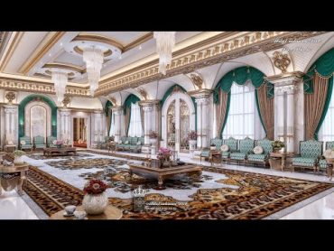 مجلس رجال ملكي فخم نمط الكلاسيك العالي ,A luxurious royal majlis for men in a classic, elegant style