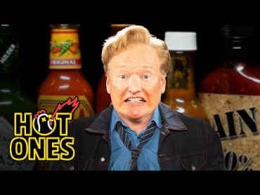 Conan O&39;Brien Needs a Doctor While Eating Spicy Wings  Hot Ones