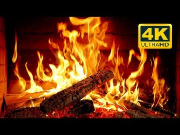 🔥 Cozy Fireplace 4K (12 HOURS). Fireplace with Crackling Fire Sounds. Crackling Fireplace 4K