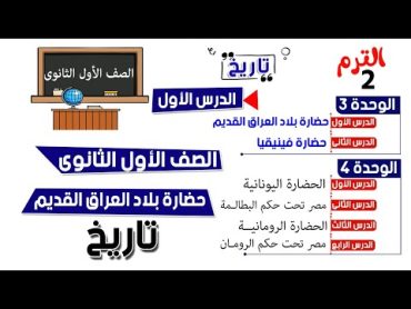 حضارة بلاد العراق القديم للصف الاول الثانوي