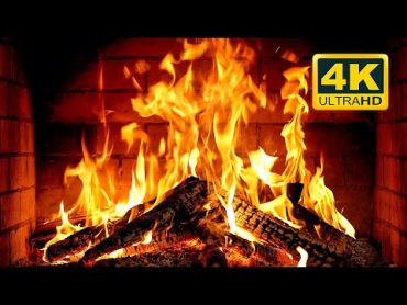 🔥 Cozy Fireplace 4K (12 HOURS). Fireplace with Crackling Fire Sounds. Crackling Fireplace 4K