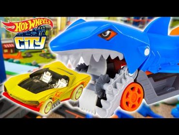 Draven Unleashes the Car Eating Shark on Hot Wheels City! 😱🦈 + More Kids Cartoons  Hot Wheels