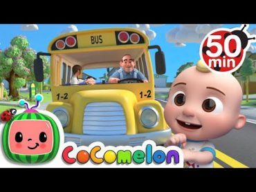 Wheels on the Bus (School Version)  + More Nursery Rhymes & Kids Songs  CoComelon