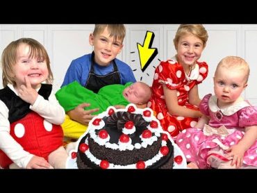 Four Kids and Dad are preparing a Surprise for Alex&39;s Birthday  Youtube