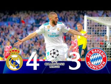 ملخص مباراة ريال مدريد وبايرن ميونخ 4 3🔥[ذهاب و إياب دوري ابطال اوروبا 2018]  جنون عصام الشوالي 🎤