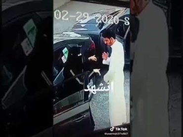 بنت سعوديه تضرب رجال بسبب حادث مروري