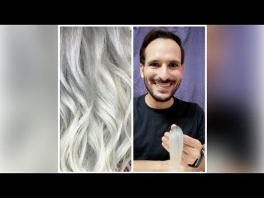 اومبري فضي معبلاتيني ابيض بخطوات سهلة جدا 👌Silver Ombre