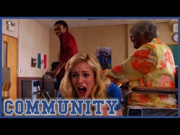 Britta Gets Spanked While Troy Cries  Community