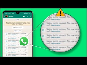 Fix WhatsApp Waiting For This Message issue on Android  Recover WhatsApp Waiting For This Message