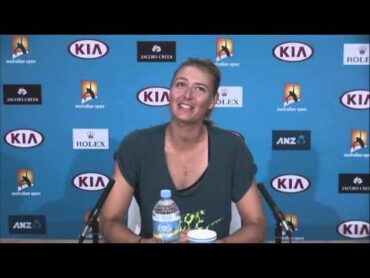 Sharapova flirts with Aussie reporter