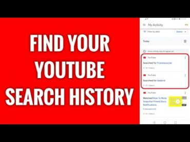 Where To Find YouTube Search History In 2024