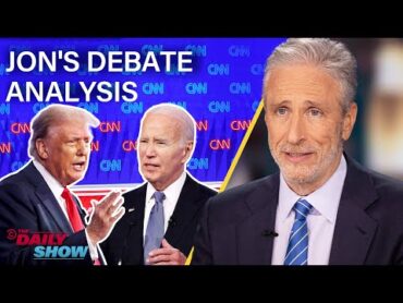 Jon Stewart&39;s Debate Analysis: Trump&39;s Blatant Lies and Biden&39;s Senior Moments  The Daily Show