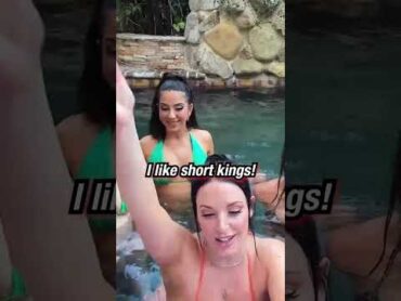 Angela white enjoying in pool with girls shorts angelawhite angela shortoftheday girls