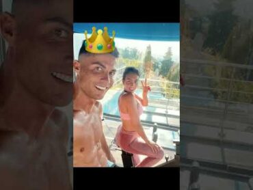 Ronaldo and his girlfriend 18 ✅️ in Gym  🏋‍♂️🤎💜❤ life couple enjoy gym shorts football