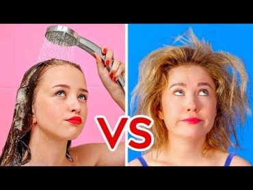 SHORT HAIR VS LONG HAIR PROBLEMS  Funny Awkward Situations by 123 GO!