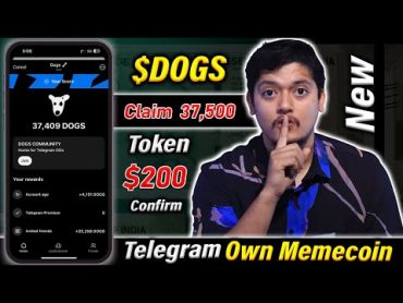 Confirmed $200 Claim🤑  DOGS Telegram Meme Coin Claim  Free Airdrop DOGs Mining Telegram BOT 2024 😍