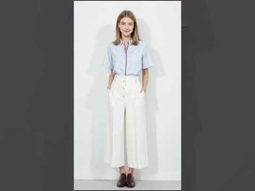 Culottes and Button Down Shirt  fashion lookbook fashionstyle model