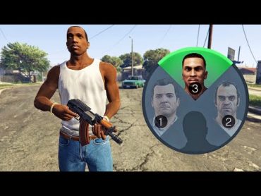 أخيرا فتحت سي جي في لعبة جي تي أي 5  GTA V Play as CJ