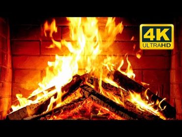 🔥 Cozy Fireplace 4K (12 HOURS). Fireplace with Crackling Fire Sounds. Crackling Fireplace 4K