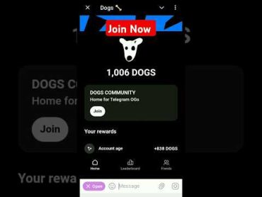 Join Free Dogs Telegram Airdrop https://t.me/dogshouse bot/join?startapp=x6AkjPBzQsy zcX Kfbfyw