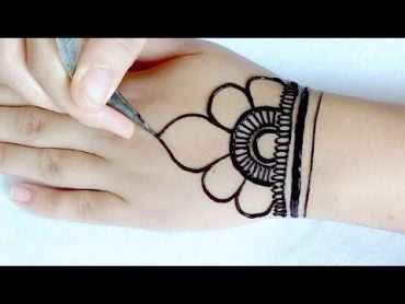 Easy Henna Design For Eid  Arabic Henna Design  Mehndi Design for Beginners