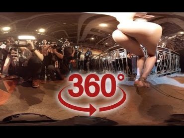 360 video VR Girl dances for photographers ( Video for Oculus quest)