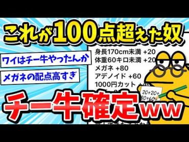 【チー牛】これで合計点が100超えた奴はチ―牛らしいぞｗｗｗ【2ch面白いスレ/メンズファッション】