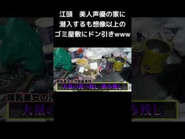 美人声優の家に潜入するも想像以上のゴミ屋敷にドン引きwww エガちゃんねる 切り抜き