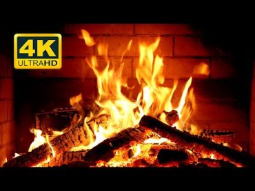 🔥 Cozy Fireplace 4K (12 HOURS). Fireplace with Crackling Fire Sounds. Crackling Fireplace 4K