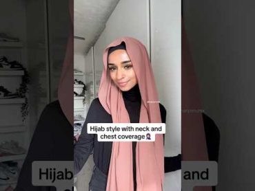 Neck and chest coverage hijab style 🧕🏼 hijabtutorial hijabstyle hijabinspiration muslimgirl