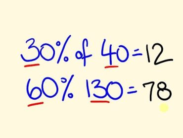 Percentages made easy  fast shortcut trick!