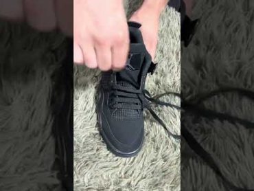 Jordan 4 Bar Laces Tutorial ❗️ If you love shoes watch this….