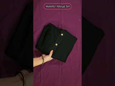 Meesho Abaya Haul  new shorts meesho haul review unboxing onlineshopping dress abaya yt