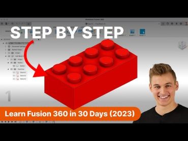 Day 1 of Learn Fusion 360 in 30 Days for Complete Beginners!  2023 EDITION