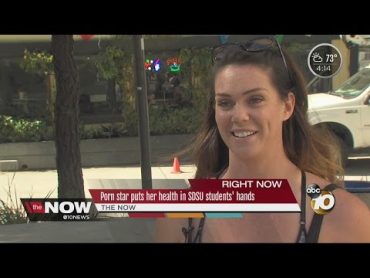 Porn star speaks out against &39;condom law&39; at San Diego State