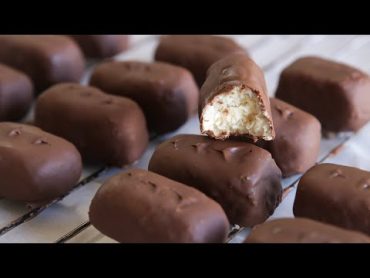 Homemade Bounty Bars Recipe  4 Ingredients Only