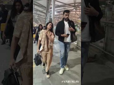 Varun Tej & Lavanya  At Hyderbad Airport For Their Marriage In Italy  varuntej lavanyatripathi