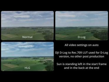 Mavic 3 HLG  DLog  Normal Video Format Comparison