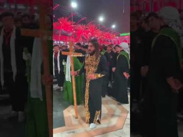 لحظة دخول عيسى المسيح بين الحرمين ..😍 Jesus Shows in Karbala