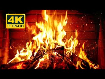 🔥 Cozy Fireplace 4K (12 HOURS). Fireplace with Crackling Fire Sounds. Crackling Fireplace 4K