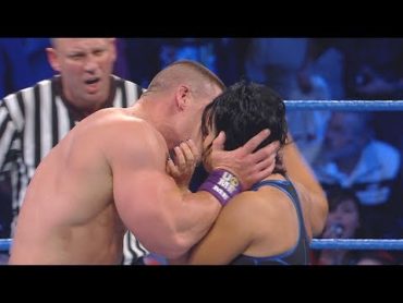 John Cena surprises Vickie Guerrero with a kiss: SmackDown, Dec. 21, 2010